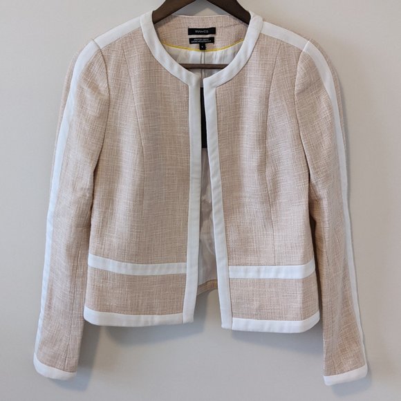 RW&CO. Blush Cream and White Blazer - Picture 2 of 7